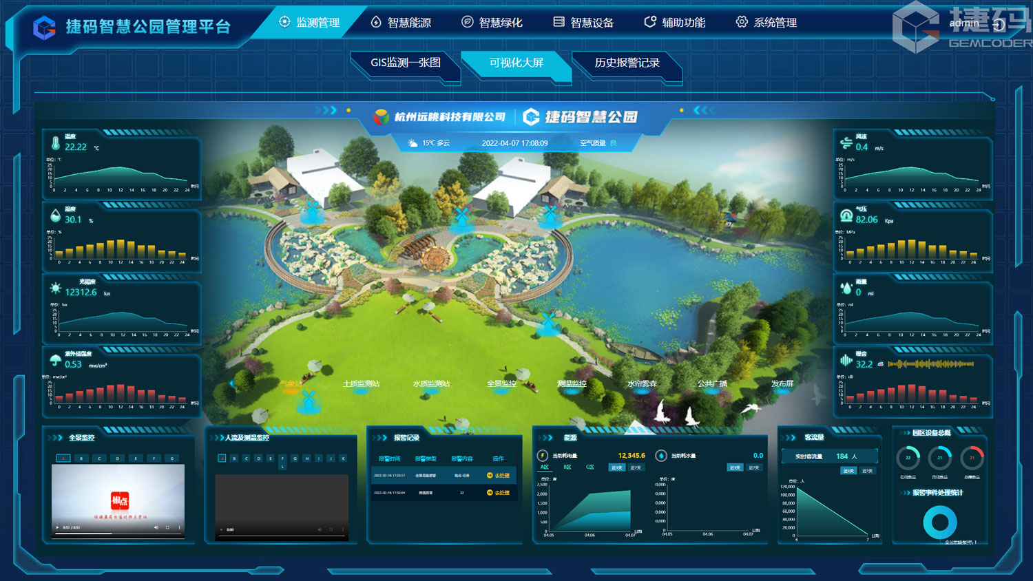智慧文旅公園綜合管理平臺